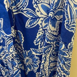 Lilly Pulitzer romper blue white xs w/belt